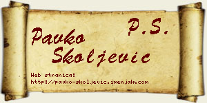 Pavko Školjević vizit kartica